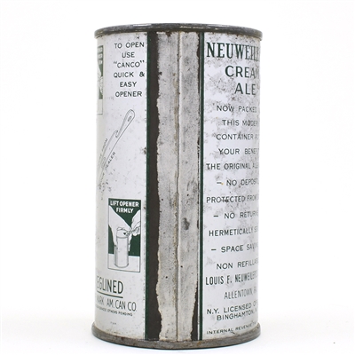 Neuweilers Cream Ale Instructional Flat Top 102-33 OI 560