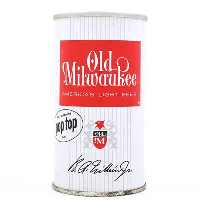 Old Milwaukee Beer Zip Top POP TOP PROMO 102-1