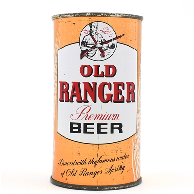 Old Ranger Beer Bank Lid Flat Top 107-39 RARE