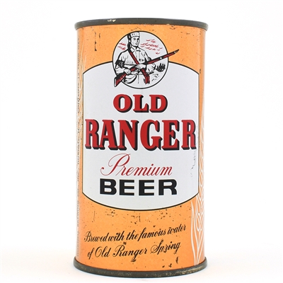 Old Ranger Beer Bank Lid Flat Top 107-39 RARE