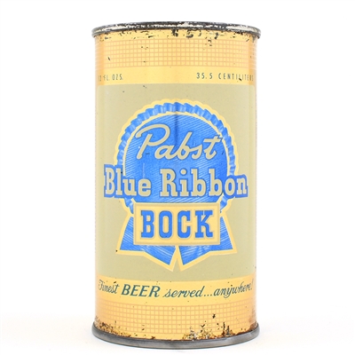 Pabst Blue Ribbon Bock Flat Top MILWAUKEE BOCK LID 112-7