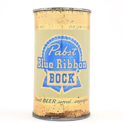 Pabst Blue Ribbon Bock Flat Top MILWAUKEE BOCK LID 112-7