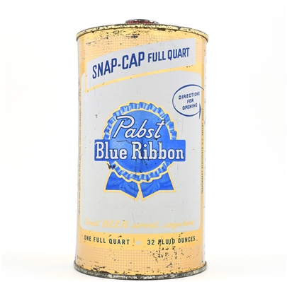 Pabst Blue Ribbon Quart Snap Cap Carton and 2 Cans MILWAUKEE 217-3