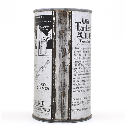 Pabst Old Tankard Ale Instructional Flat Top PABST MILWAUKEE 110-37 OI 635