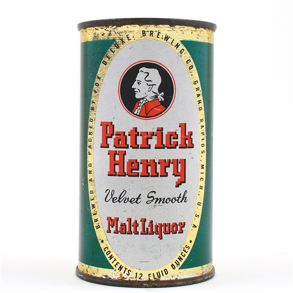 Patrick Henry Malt Liquor Flat Top FOX DE LUXE 112-22