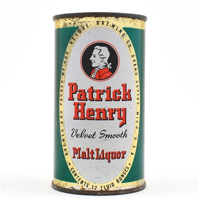 Patrick Henry Malt Liquor Flat Top FOX DE LUXE 112-22