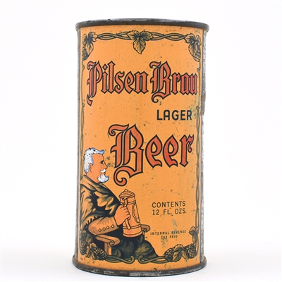 Pilsen Brau Beer Flat Top RARE INDOOR 115-37