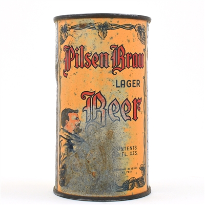 Pilsen Brau Beer Flat Top RARE INDOOR 115-37