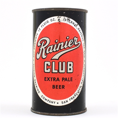 Rainier Club Beer Bank Lid Flat Top IRTP 117-30
