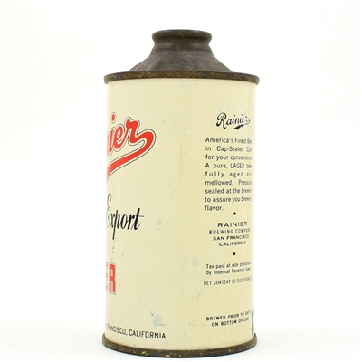 Rainier Special Export Beer Cone Top 180-12