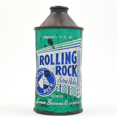 Rolling Rock Beer Cone Top 182-8