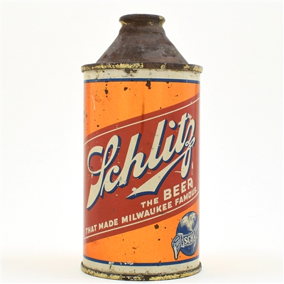 Schlitz Beer Cone Top DNCMT 4 PERCENT 183-29