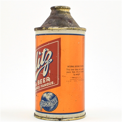 Schlitz Beer Cone Top DNCMT 4 PERCENT 183-29