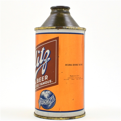 Schlitz Beer Cone Top NO DIST ON SIDE 183-28 NEAR MINT