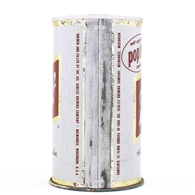 Schlitz Beer Zip Top 1960 MILWAUKEE 120-27