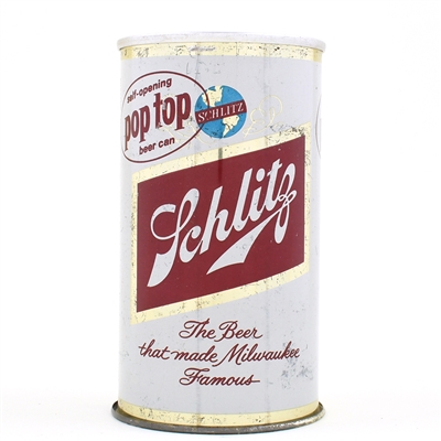 Schlitz Beer Zip Top 1960 MILWAUKEE 120-27