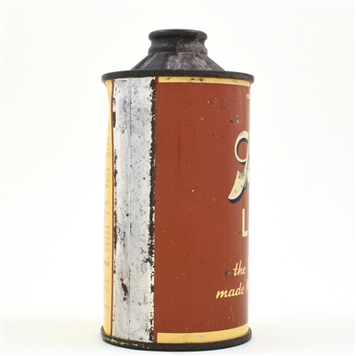 Schlitz Lager Beer Flat Bottom Cone Top LESS THAN 4 PERCENT UNLISTED