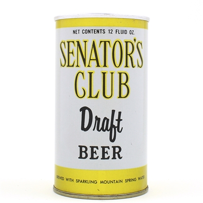 Senators Club Draft Beer Zip Top 123-39 TOUGH EXCEPTIONAL