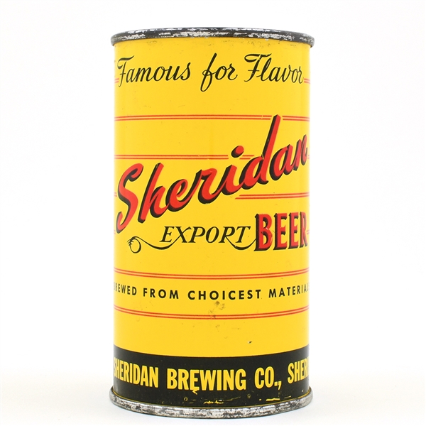 Sheridan Beer Flat Top NON-IRTP SHERIDAN 133-2 EXCELLENT