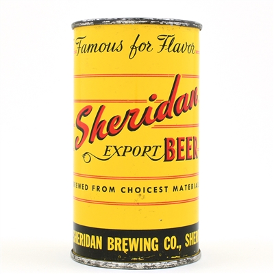 Sheridan Beer Flat Top NON-IRTP SHERIDAN 133-2 EXCELLENT