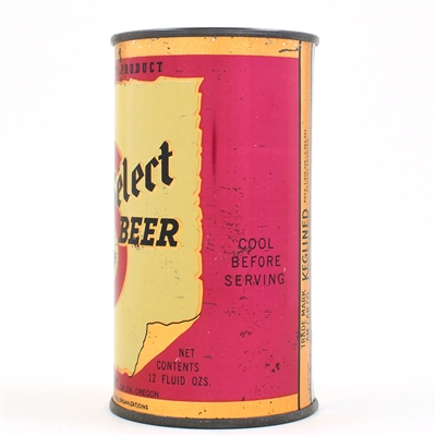 Sicks Select Beer Instructional Flat Top WITHDRAWN FREE 133-11 USBCOI 759
