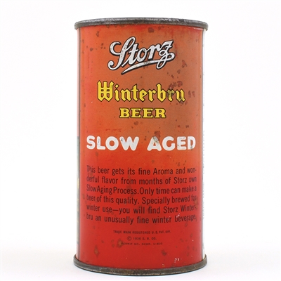 Storz Winterbru Beer Flat Top 137-13 RARE