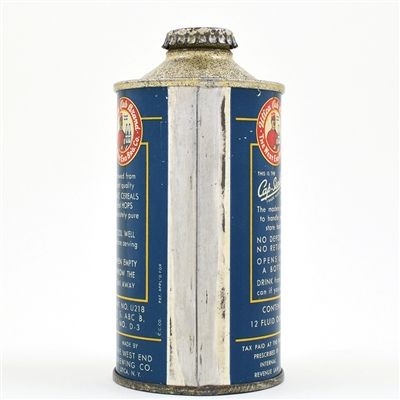 Utica Club Sparkling Ale Cone Top TEXT AT TOP U PERMIT 187-30 MINTY