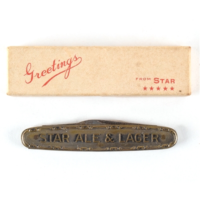 Star Ale-Lager Murphys Ale 1930s Pocket Knife ORIGINAL PACKAGING