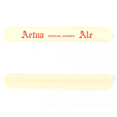 Aetna Special Dinner Ale 1930s Curved Foam Scraper SCARCE