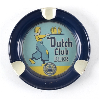 Dutch Club Beer 1930s Glass Face Ash Tray
