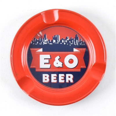E and O Beer 1930s Glass Face Ash Tray MINTY