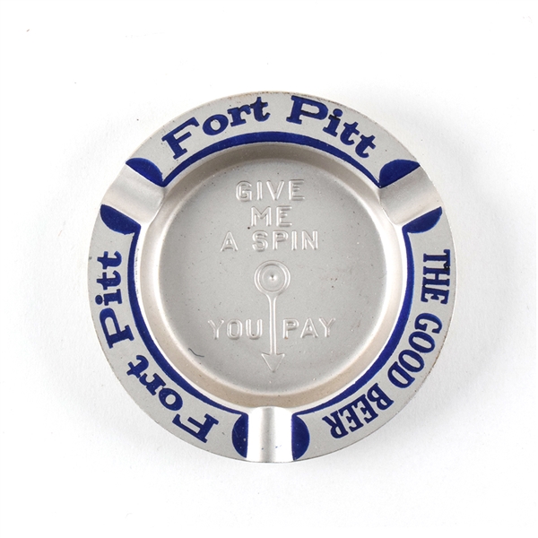 Fort Pitt 1930s Metal Spinner Ash Tray