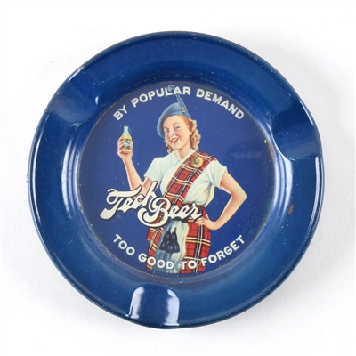 Tech Beer 1930s Glass Face Ash Tray