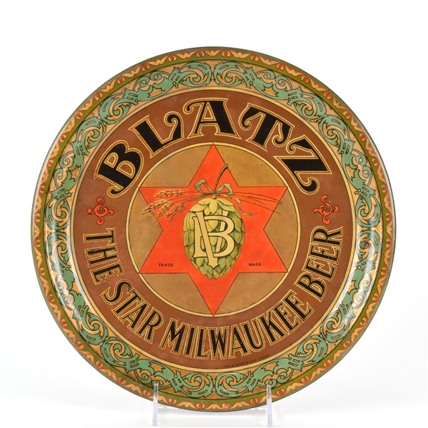 Blatz Star Milwaukee Beer Pre-Pro Serving Tray