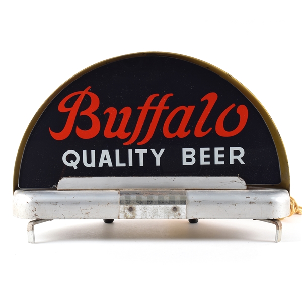 Buffalo Quality Beer 1940s Price Bros Taxi Dome Lamp RARE