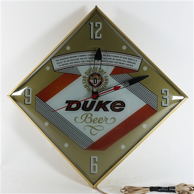 Duke Pilsener Diamond Pam Clock
