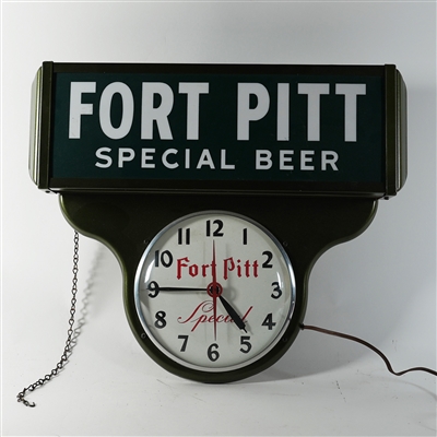 Fort Pitt Special Beer Illuminated Clock