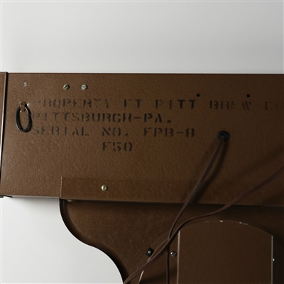 Fort Pitt Special Beer Bottle Pouring Into Glass Illuminated Sign