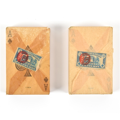 Cremo Beer and Ale 1930s Playing Card Decks in Case UNUSED
