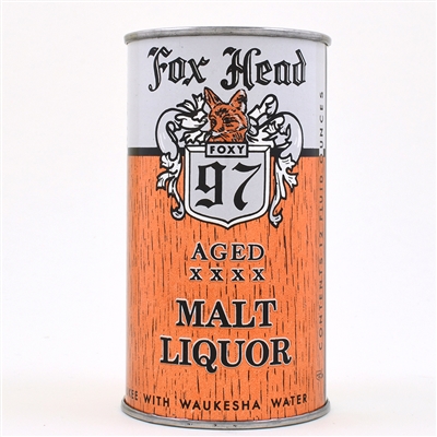 Fox Head 97 Malt Liquor Flat Top FOX HEAD BREWING UNLISTED L66-18 MINTY