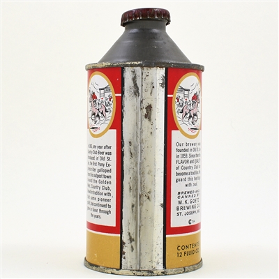 Goetz Country Club Beer Cone Top 165-19 EXCEPTIONAL