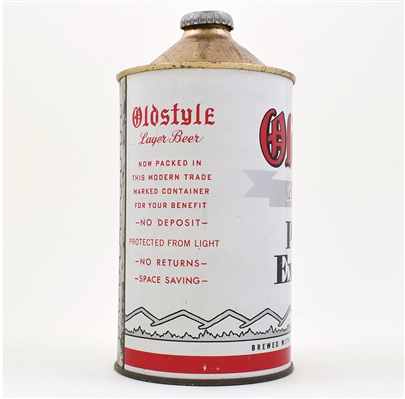 Oldstyle Pale Export Beer Quart Cone Top 216-7 RARE BEST WE HAVE SEEN