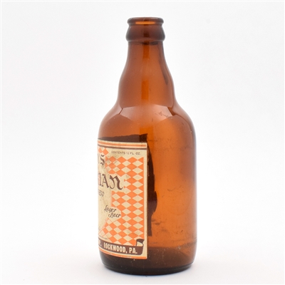 Hahns Bavarian Style Brew 1930s Steinie Bottle