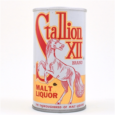Stallion XII Malt Liquor Pull Tab METALLIC 126-3