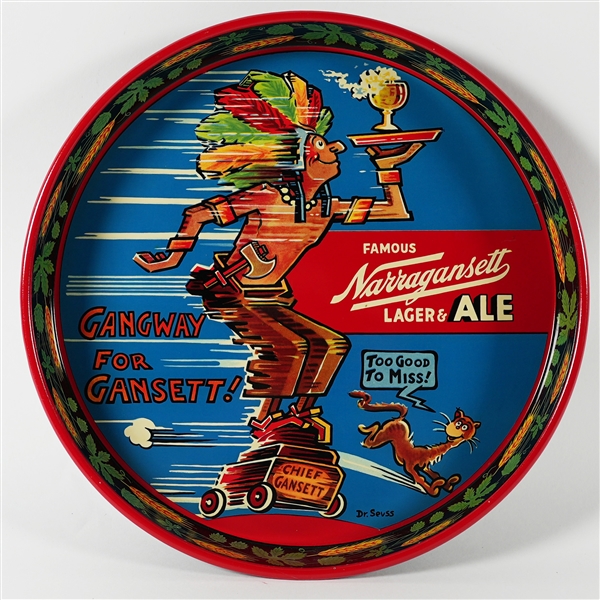Narragansett Gangway For Gansett Dr Seuss Theodor Geisel Tray EXCEPTIONAL