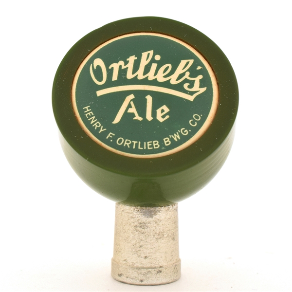 Ortliebs Ale 1940s 2-Sided Tap Knob