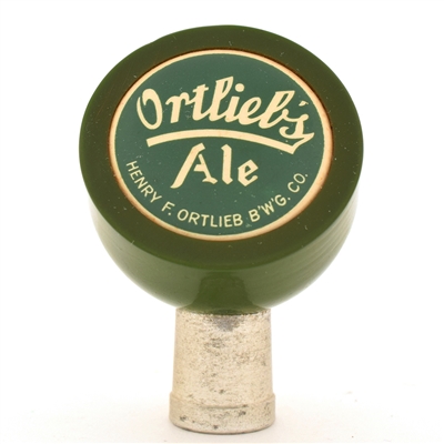 Ortliebs Ale 1940s 2-Sided Tap Knob