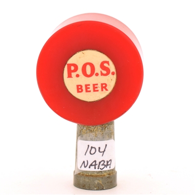 POS Beer 1940s 2-Sided Tap Knob