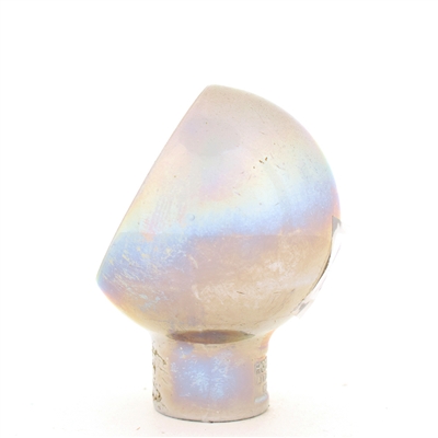 R and H Light 1940s Enameled Chrome Ball Tap Knob