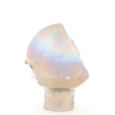 R and H Light 1940s Enameled Chrome Ball Tap Knob